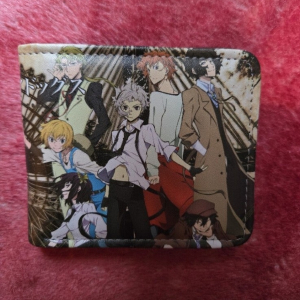 New bungo stray dogs anime manga leather wallet